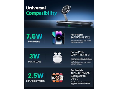 3 in 1 Charging Station with Magsafe Charger