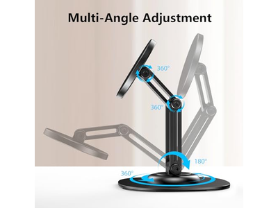 360 Rotating Metal Base Foldable Cell Phone Stand