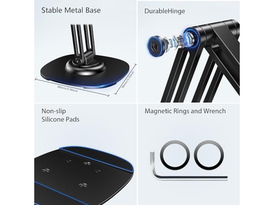 360 Rotating Metal Base Foldable Cell Phone Stand