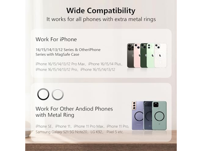 360 Rotating Metal Base Foldable Cell Phone Stand