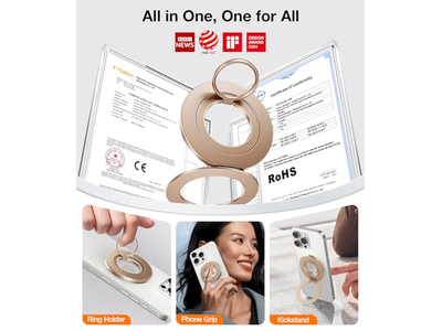Dual-Ring Fit for MagSafe Phone Grip Ring Holder
