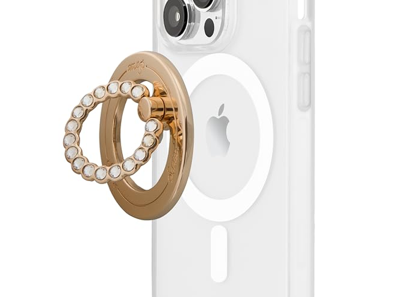 Magnetic Phone Grip and Ring Holder with Rotatable Kickstand