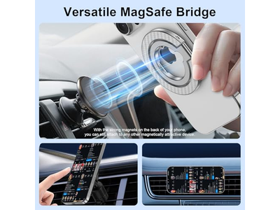 Magnetic Phone Grip Stand with Two-Sided Holder and Kickstand