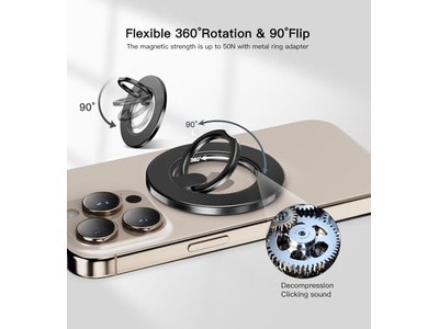 Magnetic Phone Ring Holder for Mag-Safe 360 Freely Rotation