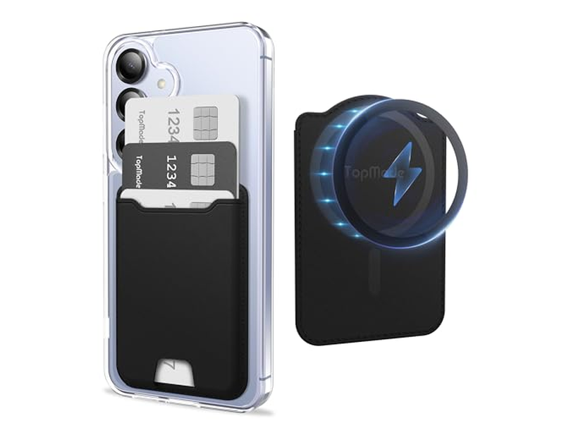 Magnetic Wallet Phone Card Holder