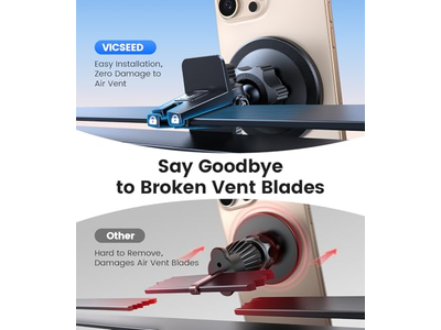 MagSafe Car Mount Black Strongest Magnetic Phone Holder