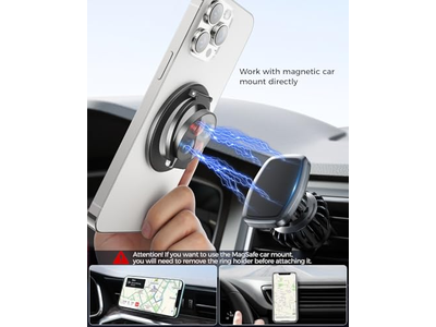 MagSafe Dual-Side Magnetics Removable Gym Phone Grip