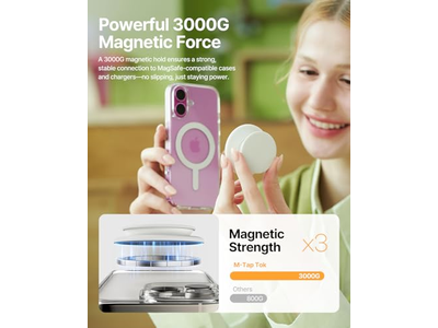 MagSafe Phone Grip, Soft Silicone Magnetic Finger Grip