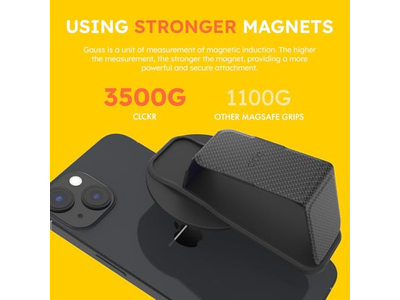 MagSafe Phone Grip and Kickstand 3-in-1 Holder for Smartphones