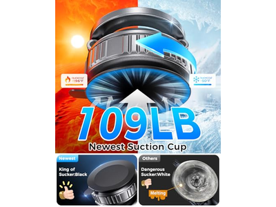 Metal 360 Adjustable Vacuum Suction Cup Phone Mount