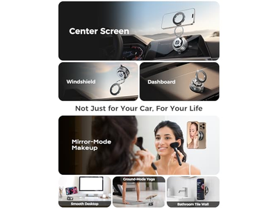 Metal 360 Adjustable Vacuum Suction Cup Phone Mount