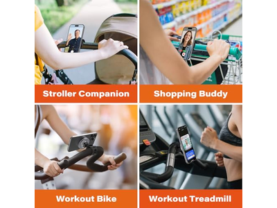 Phone Holder for Peloton Bike Treadmill Stroller Phone Holder