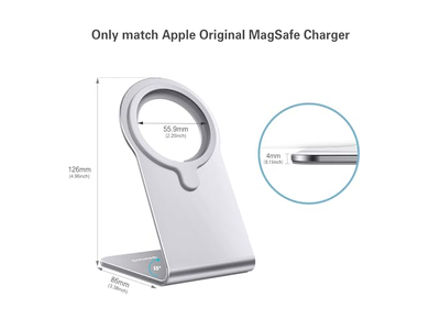 Stand for MagSafe Charger CreaDream Aluminum Stand Holder