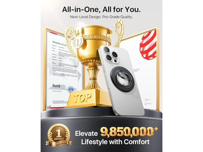 Two-Sided Magnet Cell Phone Ring Holder