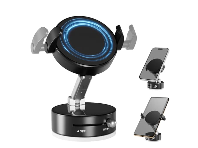 Vacuum Magnetic Phone Holder with Clamp