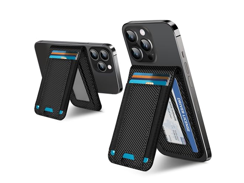 2-in-1 Wallet with Adjustable Stand and Open ID Window Magnetic 9 Ca