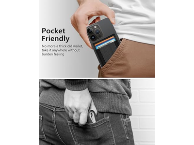 2-in-1 Wallet with Adjustable Stand and Open ID Window Magnetic 9 Ca