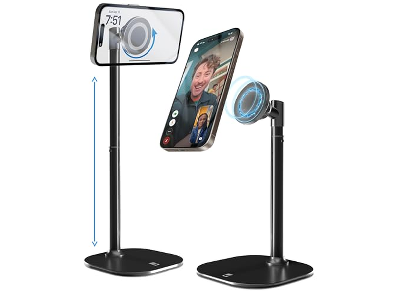 Adjustable Magnetic iPhone Stand for Desk Phone Holder
