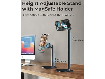 Adjustable Magnetic iPhone Stand for Desk Phone Holder
