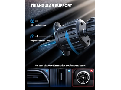 Car Dashboard Vent Car Phone Holder fits Magsafe Phone case