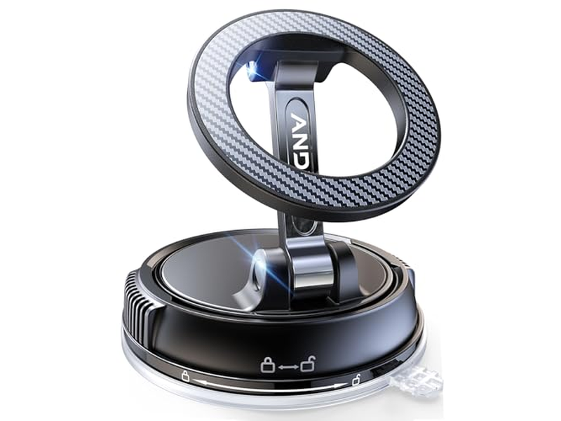 Car Phone Holder with Strong Suction and Magnetic Mount 360degree Adjustab