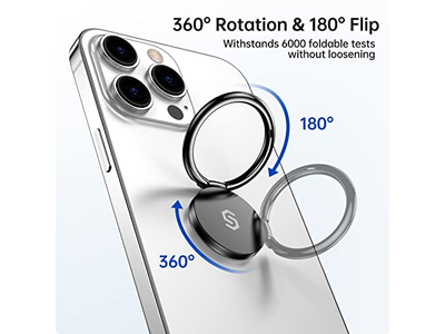 Cell Phone Ring Holder Stand 360 Degree Rotation Finger Ring Kickstan