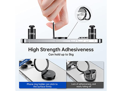 Cell Phone Ring Holder Stand 360 Degree Rotation Finger Ring Kickstan