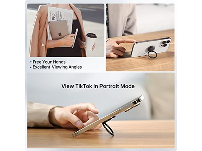 Cell Phone Ring Holder Stand 360 Degree Rotation Finger Ring Kickstan