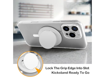 Collapsible Grip for MagSafe with Magnetic Snap Closure Phone Holder