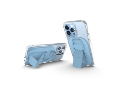 Compact Mobile Cell Phone Grip Holder with Magnetic Kickstand Light B