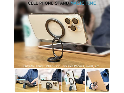 Double Adjustable Gym Finger Ring Grip and Stand