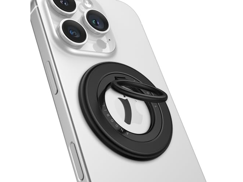 Double-sided Magnetic Phone Grip for MagSafe Strong Ring Holder Blac
