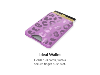 Magnetic Card Holder Wallet for iPhone 12-13-14-15 - Amethyst Purple L