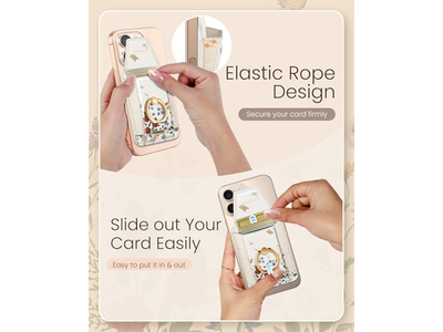Magnetic Card Holder with Ring Stand for Phone - Fits 7 Cards
