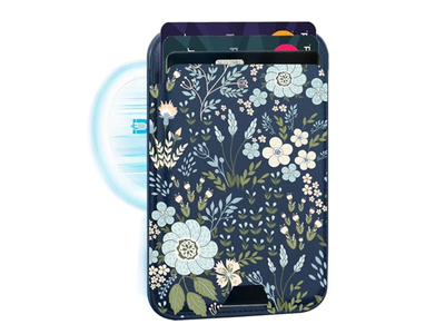 Magnetic Cell Phone Wallet Card Holder-Compatible with MagSafe Leathe