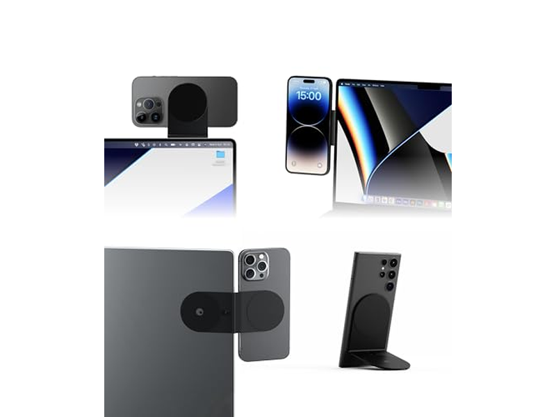 Magnetic Mount Phone Holder Stand for Computers and Tablets