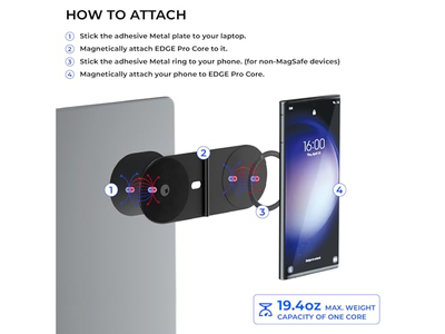 Magnetic Mount Phone Holder Stand for Computers and Tablets