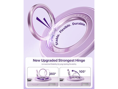 Magnetic Phone Grip for MagSafe with Rotatable Two-Sided Magnet Holder