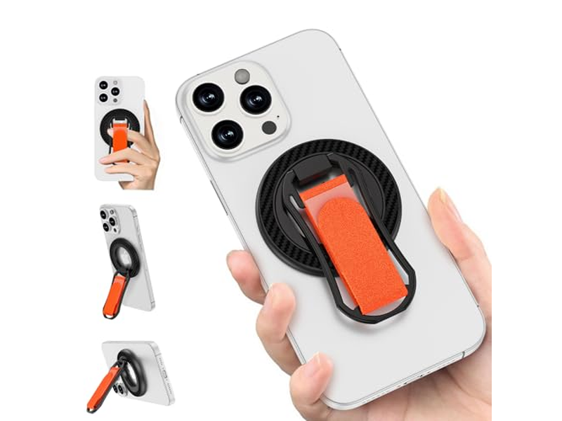 Magnetic Phone Grip for Stand Adjustable Finger Holder Loop for Smart