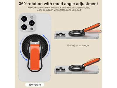 Magnetic Phone Grip for Stand Adjustable Finger Holder Loop for Smart