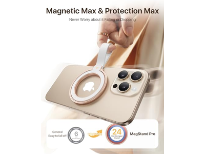 Magnetic Phone Grip Holder and Kickstand for MagSafe Compatible Device