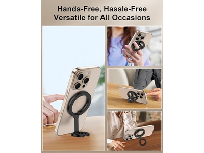 Magnetic Phone Grip Holder with Adjustable Kickstand Loop for Smartpho