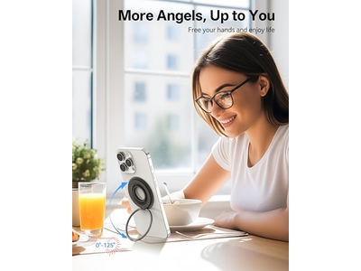 Magnetic Phone Grip Ring Holder Stand Compatible with iPhone and Andro