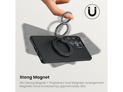Magnetic Phone Grip Ring Stand with Expanding Grip and Adjustable Kick