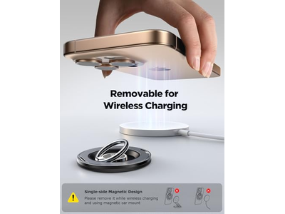Magnetic Phone Grip Stand with 360degree Rotation Ring for MagSafe Devices