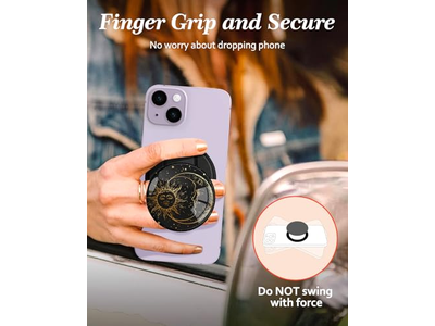 Magnetic Phone Grip Stand with Finger Grip Kickstand for iPhone