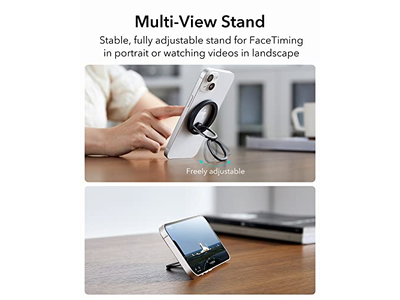 Magnetic Phone Grip with 2-Way Adjustable Stand