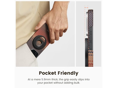 Magnetic Phone Grip with 360 Degree Rotation Compatible with iPhone