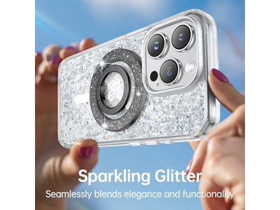 Magnetic Phone Grip with Rotatable Kickstand and Removable Accessories