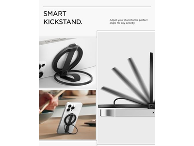 Magnetic Phone Holder Grip with Finger Strap Loop for MagSafe and Pixe